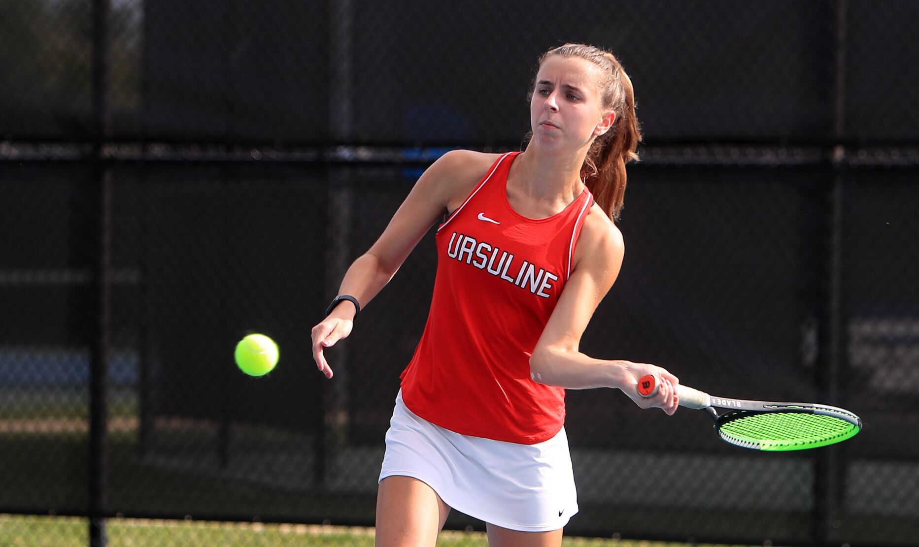 Class 1 District 6 girls tennis team championship: Westminster 5, Ursuline 2